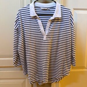 Vineyard vines, three-quarter length sleeve striped top